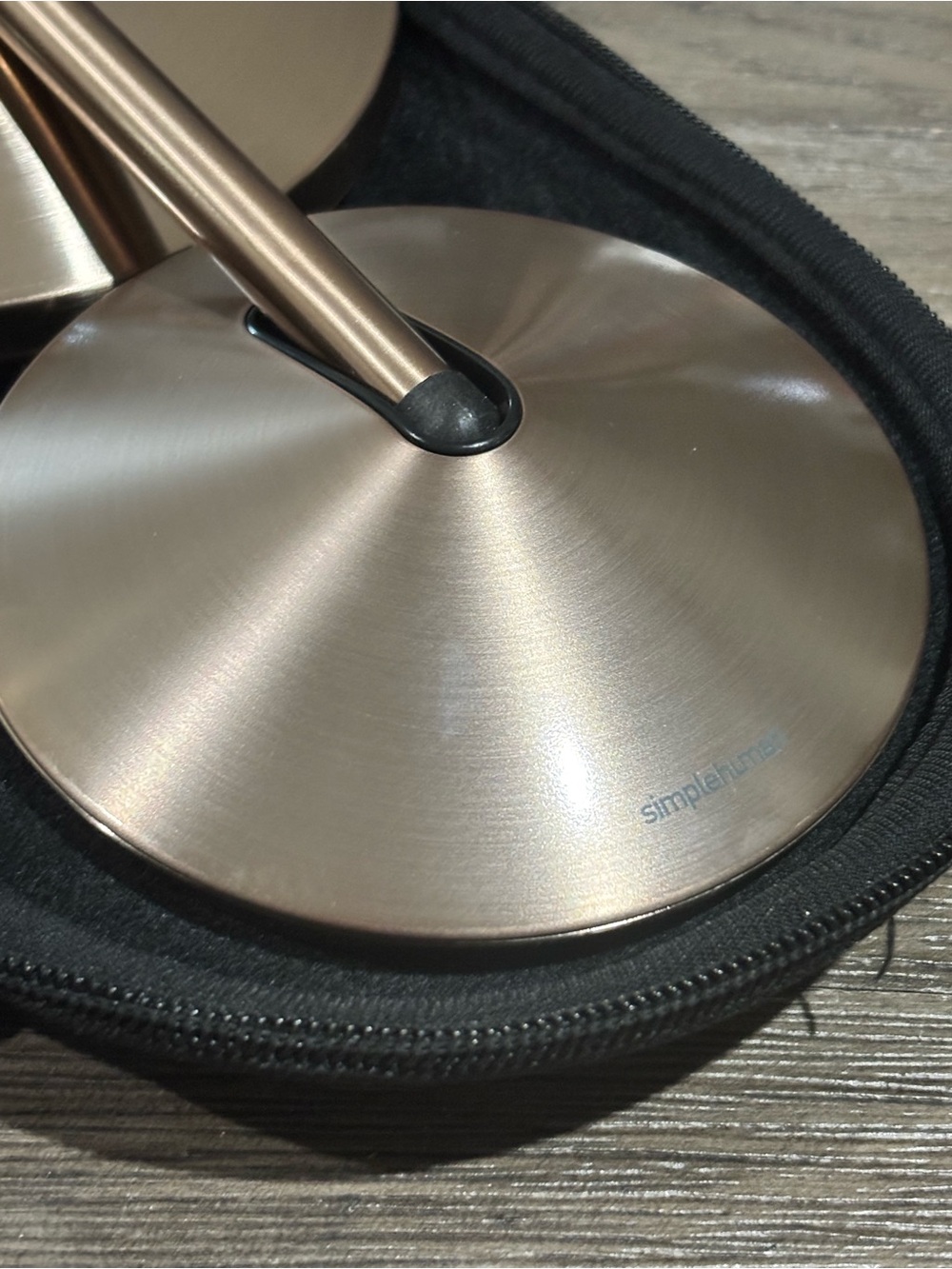 simplehuman 5" Mini Sensor Travel Makeup Mirror Set- 10x Rose Gold ST3010 EUC - Picture 6 of 10